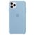 Capa Capinha Case Compatível Com iPhone 11 Pro Silicone Rígido e Interior Aveludado Toque Suave Azul-céu