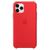 Capa Capinha Case Compatível Com iPhone 11 Pro Silicone Rígido e Interior Aveludado Toque Suave Vermelho-cereja