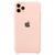 Capa Capinha Case Compatível Com iPhone 11 Pro Silicone Rígido e Interior Aveludado Toque Suave Rosa-areia