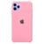 Capa Capinha Case Compatível Com iPhone 11 Pro Silicone Rígido e Interior Aveludado Toque Suave Rosa-claro