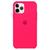 Capa Capinha Case Compatível Com iPhone 11 Pro Silicone Rígido e Interior Aveludado Toque Suave Rosa-pink