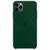 Capa Capinha Case Compatível Com iPhone 11 Pro Silicone Rígido e Interior Aveludado Toque Suave Verde-escuro