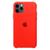 Capa Capinha Case Compatível Com iPhone 11 Pro Silicone Rígido e Interior Aveludado Toque Suave Vermelho