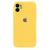 Capa Capinha Case Compatível Com iPhone 11 Silicone e Interior Aveludado Com Proteção da Câmera Amarelo