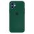 Capa Capinha Case Compatível Com iPhone 11 Silicone e Interior Aveludado Com Proteção da Câmera Verde-pinheiro