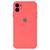 Capa Capinha Case Compatível Com iPhone 11 Silicone e Interior Aveludado Com Proteção da Câmera Rosa-coral
