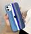 Capa Capinha Case Compatível Com iPhone 11 Silicone e Interior Aveludado Com Proteção da Câmera Azul Rainbow