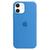 Capa Capinha Case Compatível com iPhone 12 Mini Silicone e Interior Aveludado Azul-Royal