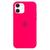 Capa Capinha Case Compatível com iPhone 12 Mini Silicone e Interior Aveludado Rosa-pink