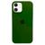 Capa Capinha Case Compatível com iPhone 12 Mini Silicone e Interior Aveludado Verde-escuro