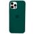 Capa Capinha Case Compatível Com iPhone 13 Pro Max - Silicone Liquid e Interior Aveludado Verde-escuro
