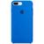 Capa Capinha Case Compatível Com iPhone 7 Plus / 8 Plus Silicone Liquid e Interior Aveludado Azul-caribe