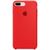 Capa Capinha Case Compatível Com iPhone 7 Plus / 8 Plus Silicone Liquid e Interior Aveludado Vermelho