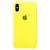 Capa Capinha Case Compatível Com iPhone X / XS  Silicone e Interior Aveludado Amarelo-lemon