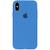 Capa Capinha Case Compatível Com iPhone X / XS  Silicone e Interior Aveludado Azul-royal