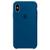 Capa Capinha Case Compatível Com iPhone X / XS  Silicone e Interior Aveludado Azul