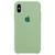 Capa Capinha Case Compatível Com iPhone X / XS  Silicone e Interior Aveludado Verde-abacate