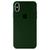 Capa Capinha Case Compatível Com iPhone X / XS  Silicone e Interior Aveludado Verde-floresta