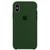Capa Capinha Case Compatível Com iPhone X / XS  Silicone e Interior Aveludado Verde-militar