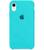 Capa Capinha Case Compatível Com iPhone XR Tela 6.1" Silicone Interior Aveludado Azul-tiffany