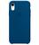 Capa Capinha Case Compatível Com iPhone XR Tela 6.1" Silicone Interior Aveludado Azul