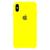 Capa Capinha Case Compatível Com iPhone XS Max - Silicone e Interior Aveludado Amarelo-limão
