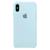 Capa Capinha Case Compatível Com iPhone XS Max - Silicone e Interior Aveludado Azul-céu