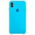 Capa Capinha Case Compatível Com iPhone XS Max - Silicone e Interior Aveludado Azul-piscina