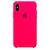 Capa Capinha Case Compatível Com iPhone XS Max - Silicone e Interior Aveludado Rosa-fluorescente