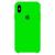 Capa Capinha Case Compatível Com iPhone XS Max - Silicone e Interior Aveludado Verde-neon