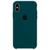 Capa Capinha Case Compatível Com iPhone XS Max - Silicone e Interior Aveludado Verde-pacífico