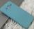 Capa Capinha Case J4 Samsung Galaxy Silicone Aveludado Proteção de Câmera Colorida Azul Tiffany