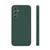 Capa Capinha Case para Samsung Galaxy A54 5G com interior aveludado e proteção de câmera+ película de vidro 3D Verde militar 
