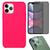 Capa Capinha Case + Película 3D Privacidade Tela + Película de Câmera Compatível iPhone 11 Pro Max Rosa-pink
