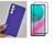 Capa Capinha Case Proteção Aveludada + Pelicula vidro 3D Samsung Galaxy M54 Violeta