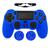Capa Capinha Case Skin p/ Controle Joystick de PS4 Playstation 4 Protetora em Silicone Alta Proteção  Azul
