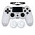 Capa Capinha Case Skin p/ Controle Joystick de PS4 Playstation 4 Protetora em Silicone Alta Proteção  Branco