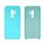 Capa Capinha em Silicone para Galaxy S9 Plus Azul Piscina