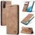 Capa Capinha Flip Couro Galaxy S22, S22 Plus e Ultra Wallet Caseme Marrom