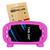 Capa Capinha Infantil Compatível com Tablet Positivo Q10 Anti Impacto Antiderrapante + Pelicula de Vidro - Roxa Pink