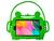 Capa Capinha Infantil Galaxy Tab A T290 T295 8 Polegadas Alça Suporte Veicular Silicone + Pelicula Verde