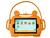 Capa Capinha Infantil Tablet 8 Polegadas Universal Kids Alça Com Suporte Veicular Para Todas Marcas Laranja