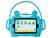Capa Capinha Infantil Tablet 8 Polegadas Universal Kids Alça Com Suporte Veicular Para Todas Marcas Azul claro