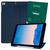 Capa Capinha Ipad Air 2 2 Geração 2014 Case Smart Suporte Pencil Antiqueda + Pelicula Hprime Premium Azul Marinho