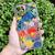 Capa Capinha IPhone 12 Pro Max Silicone Floral Floral Colorido