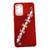 Capa Capinha para Samsung Galaxy a73 5g a736 tela 6.7 com pulseira Decorativa Vermelho