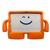Capa Capinha para Samsung Tablet Galaxy Tab A8 tela 10.5 X200 X205 infantil Bracinho Anti Impacto laranja