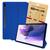 Capa Capinha Para Tab S7 FE T730 T735 12.4 Case Smart Magnética Aveludada Premium + Pelicula de Vidro Azul Royal