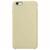 Capa Capinha Silicone Compatível Com Apple iPhone 6s Plus Branco Sujo