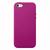 Capa Capinha Silicone Compatível com iPhone 5, 5s e Se 2016 Rosa Hibisco